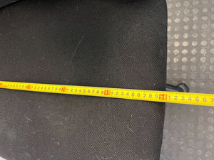 Comfortable Black Fabric Office Chair with Minor Wear