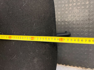 Comfortable Black Fabric Office Chair with Minor Wear