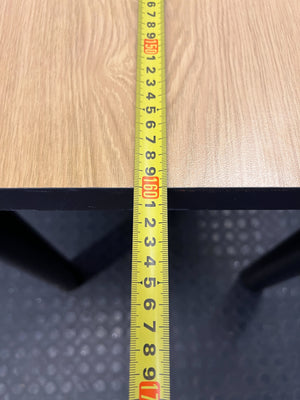 Versatile L-Shaped Corner Desk - Light Wood & Black