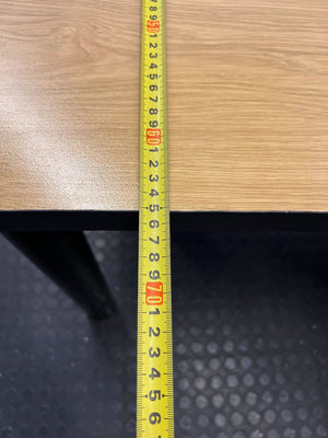 Versatile L-Shaped Corner Desk - Light Wood & Black