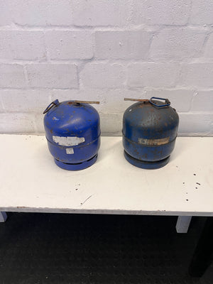 Vintage Blue Gas Cylinder β Functional with Character