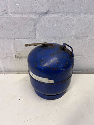Vintage Blue Gas Cylinder β Functional with Character