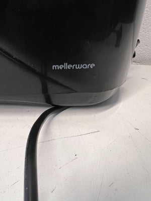 Stylish Black Two-Slice Toaster with Minor Scratches