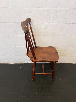 Charming Solid Wood Spindle Back Dining Chair - Minor Wear - PRICE DROP