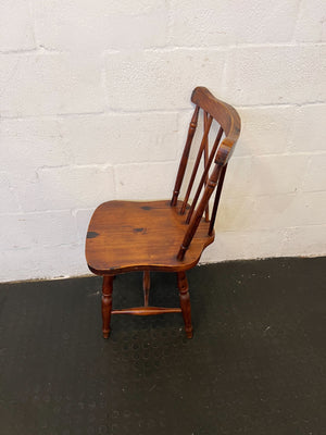 Charming Solid Wood Spindle Back Dining Chair - Minor Wear - PRICE DROP