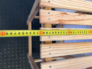 Stylish Wooden Bar Stool - Light Pine, Rustic Design, Minor Scratches