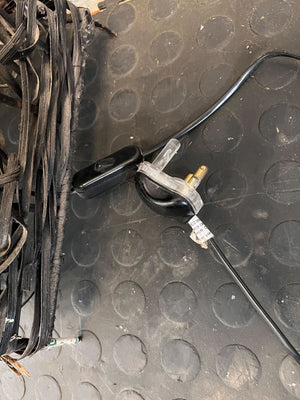 Stylish Black Wicker Floor Lamp β Unique Design, Minor Wear