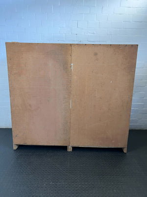 Versatile Cherry Wood Sliding Door Storage Cabinet