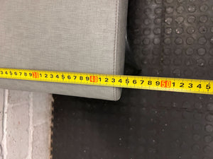 Stylish Grey Upholstered Dining Chair with Metal Legs - PRICE DROP