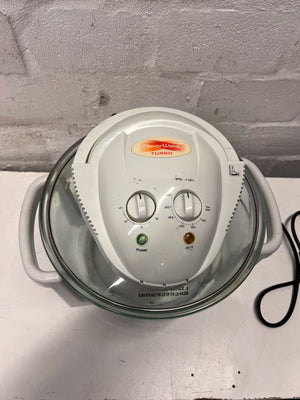 Versatile Glass Halogen Oven - White, Minor Scratches