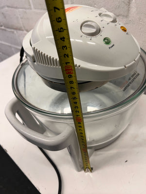 Versatile Glass Halogen Oven - White, Minor Scratches