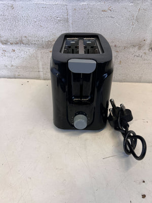 Compact Black Salton Toaster with Minor Scratches