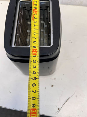 Compact Black Salton Toaster with Minor Scratches