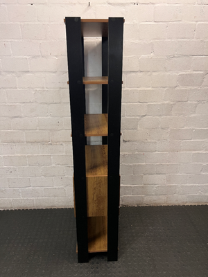 Industrial Style Laminate Bookshelf with Storage Box — Fair Overall Condition