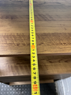 Industrial Style Laminate Bookshelf with Storage Box — Fair Overall Condition