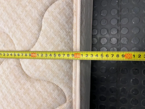 King Size Quilted White Mattress — Good Condition Used Mattress