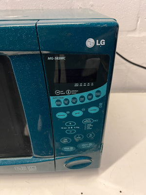 LG Blue Microwave Oven - It Makes a Noise When It Is On - REDUCED