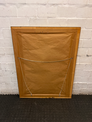 Large Abstract Framed Wall Art in Gold Frame — Good Condition Frame