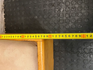 Light Wood Box-Style Dressing Stool with Padded Seat — Good Working Order - 2ndhandwarehouse.com