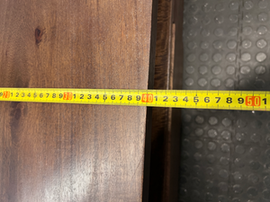 Low Profile Dark Wood TV Unit with Drawers — Fair Used Condition