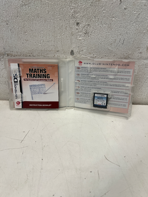 Maths Training Nintendo DS (Case & Manual) - Includes Brain Training Cartridge - 2ndhandwarehouse.com