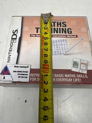 Maths Training Nintendo DS (Case & Manual) - Includes Brain Training Cartridge - 2ndhandwarehouse.com