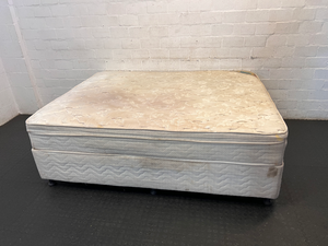 Maxipedic Queen Base Set - Fair Condition with Staining/Wear - 2ndhandwarehouse.com