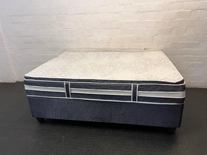 Medi-Spine Double Base Set with Patterned Mattress - 2ndhandwarehouse.com