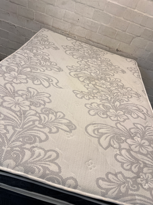 Medi-Spine Double Base Set with Patterned Mattress - 2ndhandwarehouse.com