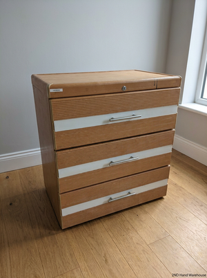 Medium 3-Drawer Organiser with Textured Finish - 2ndhandwarehouse.com