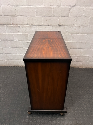 Mid-Century Style Wooden Drinks Trolley on Castors — Used; Fair Condition