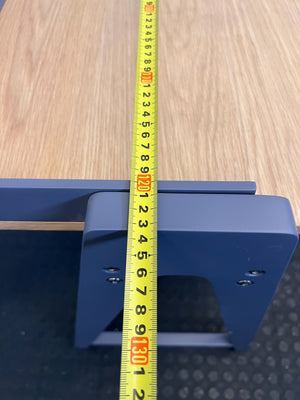 Minimalist Grey & Wood Desk – Sleek Design, Great Condition