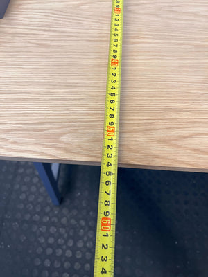 Minimalist Grey & Wood Desk – Sleek Design, Great Condition