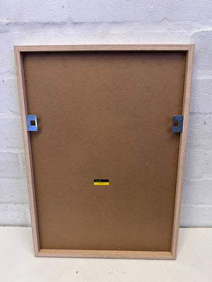 Modern Abstract Line Nude Framed Art Print