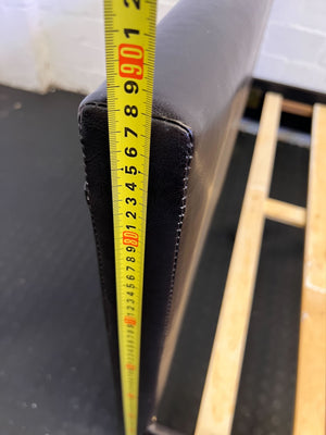 π©ββ€οΈβπ¨ Modern Black Faux Leather Bed Frame with Minor Wear - REDUCED