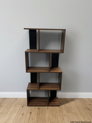 Modern Geometric Staggered Display Shelf — Good Used Condition