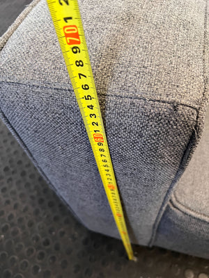 Modern Grey 2-Seater Sofa - cat scratches on the arms