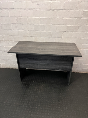 Modern Grey 3-Drawer Desk - Minor Bottom Corner Wear - 2ndhandwarehouse.com