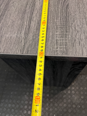 Modern Grey 3-Drawer Desk - Minor Bottom Corner Wear - 2ndhandwarehouse.com