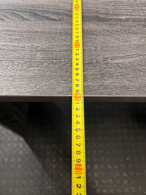 Modern Grey 3-Drawer Desk - Minor Bottom Corner Wear - 2ndhandwarehouse.com