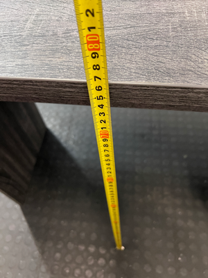 Modern Grey 3-Drawer Desk - Minor Bottom Corner Wear - 2ndhandwarehouse.com