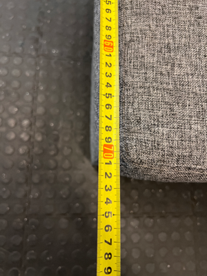 Modern Grey Armless Fabric Armchair with Chrome Legs - 2ndhandwarehouse.com