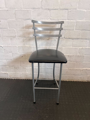 Modern Grey & Black Bar Stool