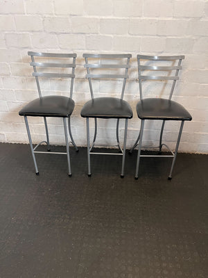 Modern Grey & Black Bar Stool