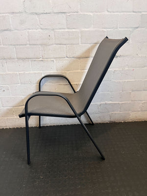 Modern Grey Mesh Outdoor Patio Chair