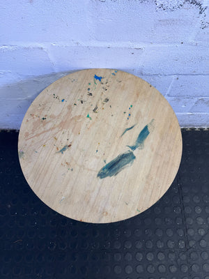 Modern Industrial Wireframe Side Table with Wood Top ✨