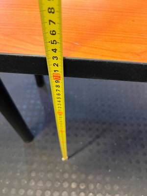 Modern L-Shaped Desk in Oak Finish with Minor Scratches - PRICE DROP