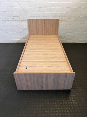 Modern Light Wood Single Bed Frame - Minor Wear - REDUCED