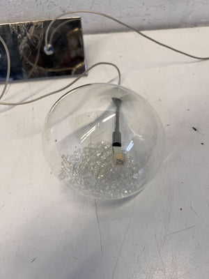 Modern Teardrop Glass Pendant Wall Sconce with Beads