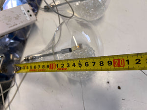 Modern Teardrop Glass Pendant Wall Sconce with Beads